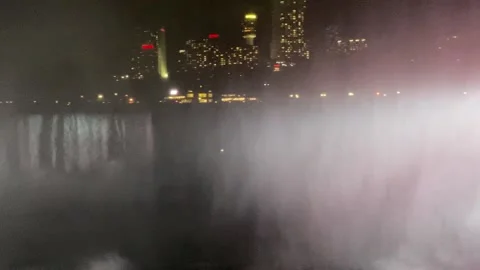 Niagara Falls at night  動画素材 145908262
