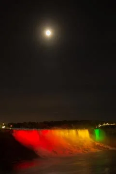 Niagara falls at night Stock Photos