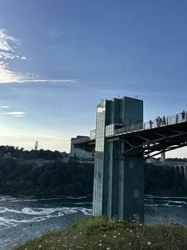 Niagara Falls Observation Deck View Stock-Fotos