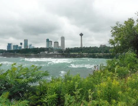 Niagara Falls perspective view Stock Photos