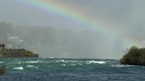 Niagara Falls Rainbow Stock Footage 120125958