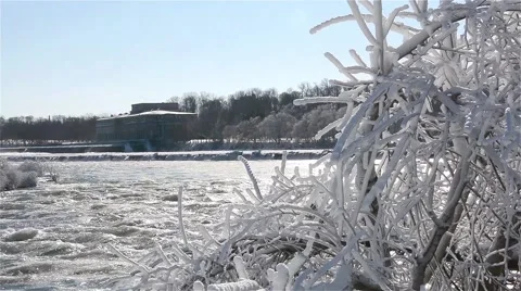 Niagara Falls River winter 17osvv Stock Footage 46259441