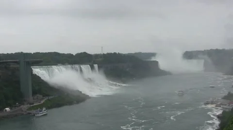 Niagara Falls with Skyline Video stock 66885630
