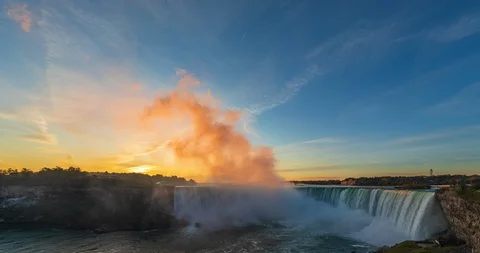 Niagara Falls time lapse Stock Footage 120937174