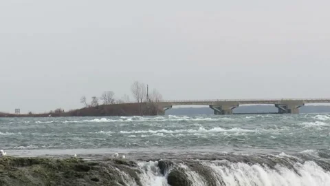 Niagara Falls upside Stock Footage 247145824