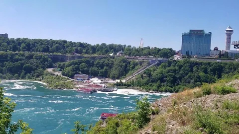 Niagara Falls US side 2 Stock Footage 91753449
