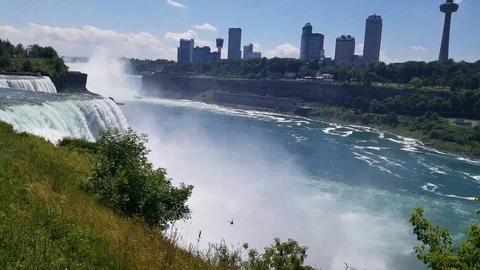 Niagara Falls US side 3 Stock Footage 91753450
