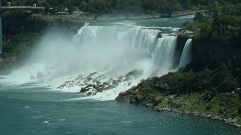 Niagara Falls US Side Stock Footage 88929697