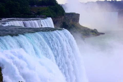 Niagara falls from us side Stock Photos
