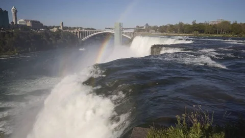 Niagara Falls from the USA side 動画素材 96552572