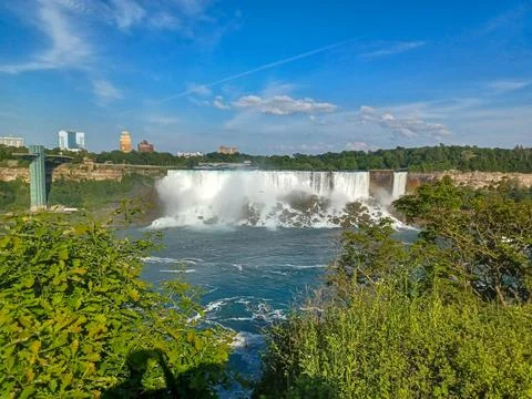 Niagara Falls view from Canada Stock Photos