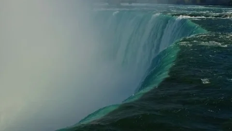 Niagara Falls - Waterfall in Slow Motion Stock Footage 75799602