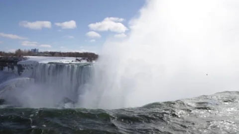Niagara Falls Winter and Sunlight2 Stock Footage 84059552