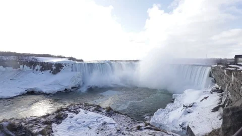 Niagara Falls Winter Stock Footage 84059565