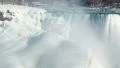 Niagara Falls Winter Panning Shot 2 HD Footage