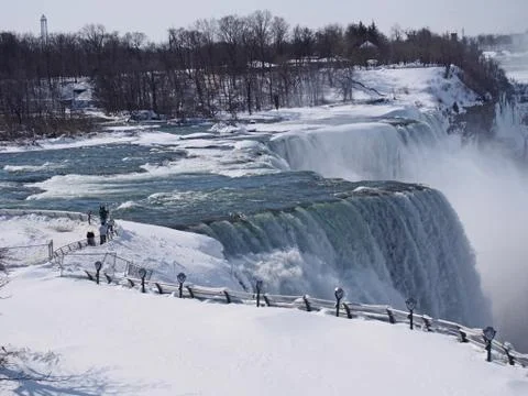 Niagara falls in winter Foto stock