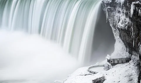 Niagara falls in Winter Stock Photos