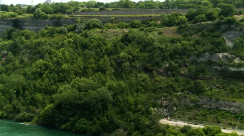 Niagara River and Hydro Generating Facility Stock Footage 51933719
