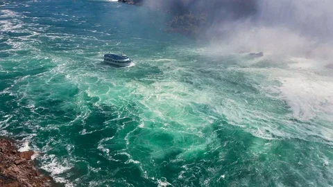 Niagara River Cruise.4K Stock Footage 91070859