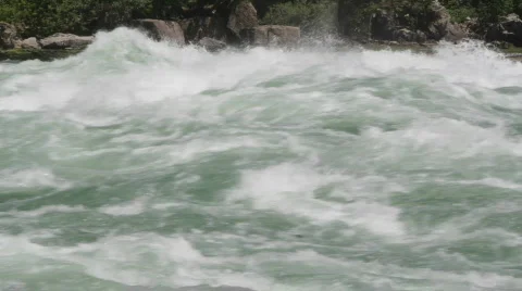 Niagara river rapids. Stock Footage
