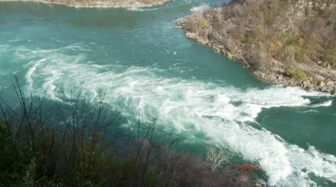 Niagara River Rapids HD Stock Footage 12563558