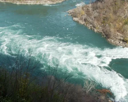 Niagara River Rapids PAL Stock Footage 12563373