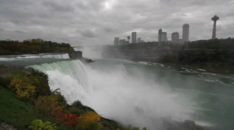 Niagra Falls Static shot Stock Footage 32013048