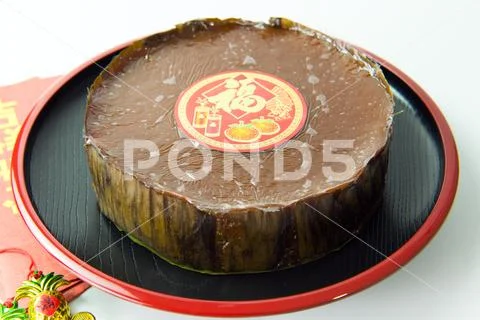 Nian Gao or glutinous rice cake Stock Photos