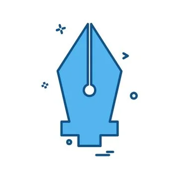 Nib icon design vector Stock Illustration