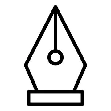 Nib Vector Icon Design Illustration Illustrazione stock