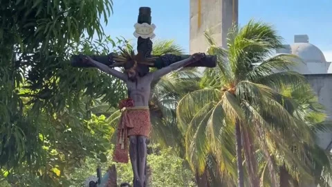 Nicaragua celebrates Good Friday with devotion in churches and without incidents Video stock 306969737