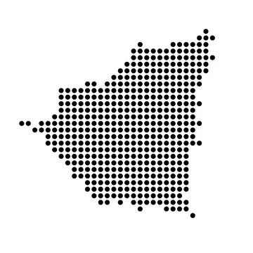 Nicaragua dotted vector map Stock Illustration