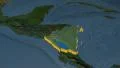 Nicaragua extruded. Blue Marble. 4k or 4k+ Resolution