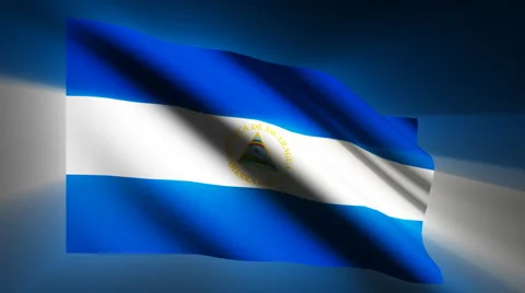 Nicaragua Flag Stock Footage 923977