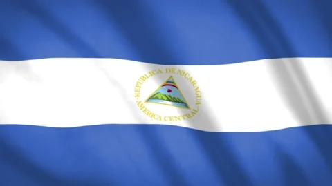 Nicaragua Flag  Stock Footage 188149974