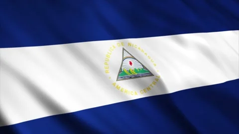 Nicaragua Flag Stock Footage 249033397
