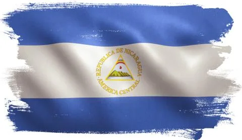 Nicaragua Flag Stock Illustration
