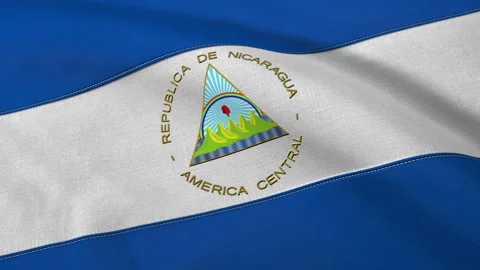 Nicaragua Flag Loop Stock Footage 241253861