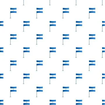 Nicaragua flag pattern seamless repeating background texture Illustrazione stock
