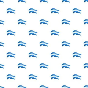 Nicaragua flag pattern symbolizing central american patriotism Stock Illustration