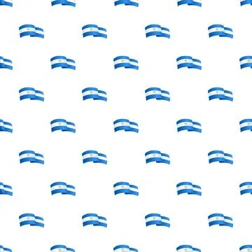 Nicaragua flag seamless pattern celebrating national symbol Stock Illustration