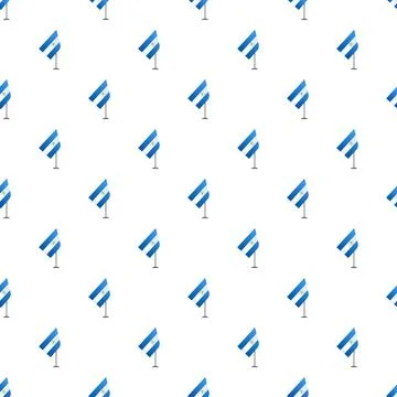 Nicaragua flag seamless pattern repeating national symbols Stock Illustration