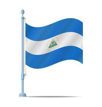 Nicaragua flag vector Stock-Illustration
