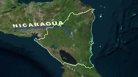 Nicaragua Map Animation Stock Footage 273875648