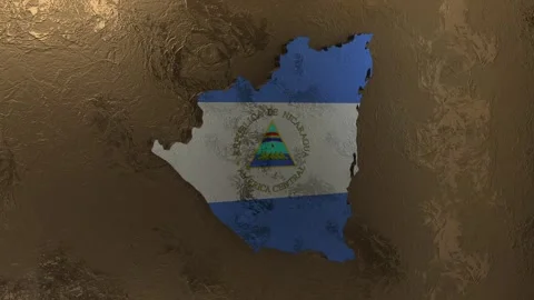 Nicaragua Map Stock Footage 277863965