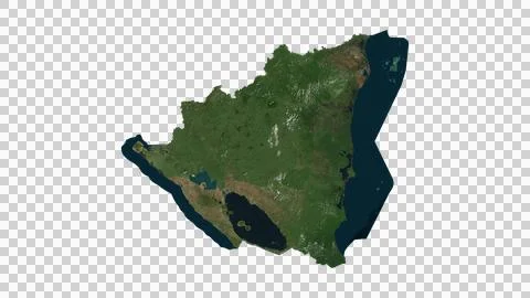 Nicaragua Map Stock Illustration