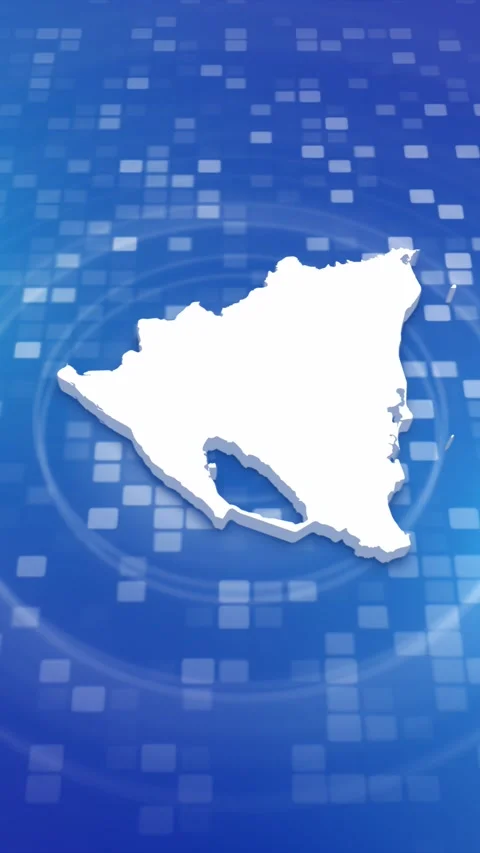 Nicaragua Map Intro Stock Footage 259981647