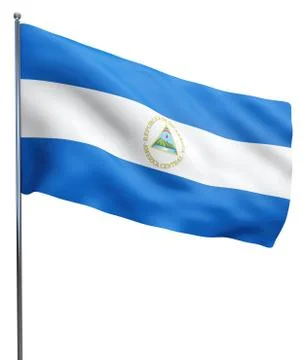 Nicarague Flag Image Stock Illustration