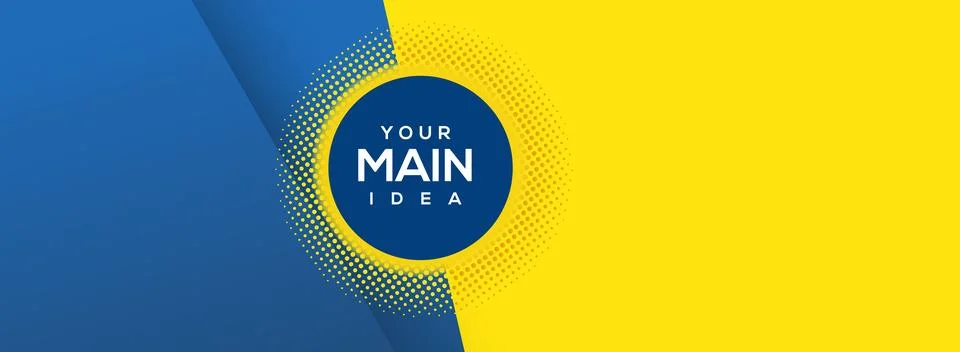 NICE Abstract background design in vector. Yellow and blue hipster futuristi Illustrazione stock