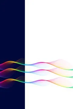Nice abstract background with spectrum color flame waves Stock Illustration